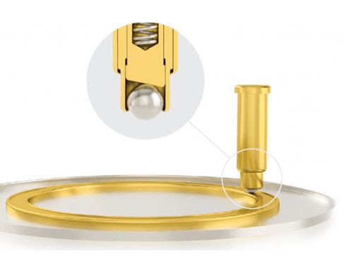 Ball point plated gold Pogo pin Ball point plated gold Pogo pin