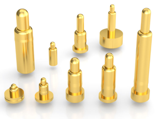 Gold plated spring loaded Pogo pins