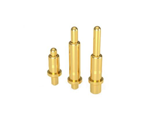 Висувна пружинна позолочена шпилька Pogo