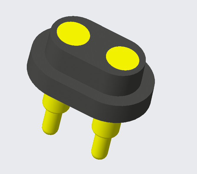 2-контактний водонепроникний роз'єм PogoPin