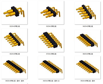 Правий роз'єм Angel spring pogo pin